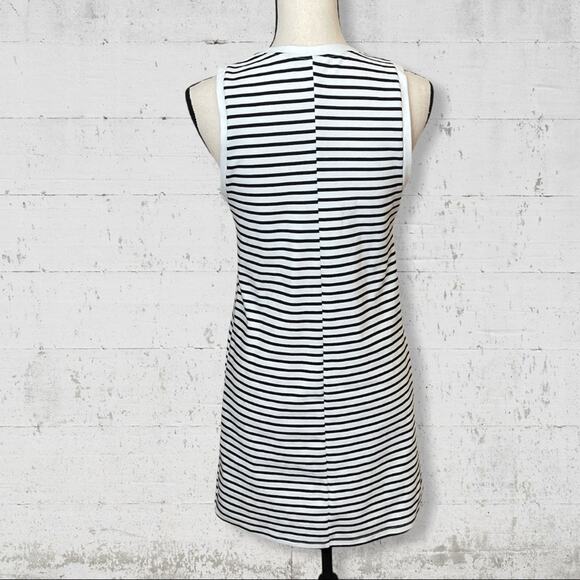Zara Striped Tank Coastal Summer Dress Size Small Nautical Preppy - Picture 4 of 7